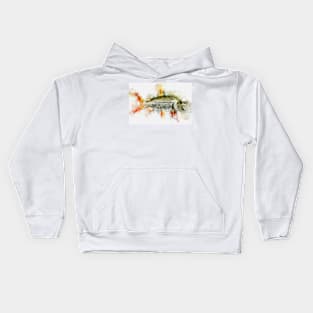 Goliath African TigerFish Watercolor Art for the Extreme Anglers / Gifts for Fisherman Kids Hoodie